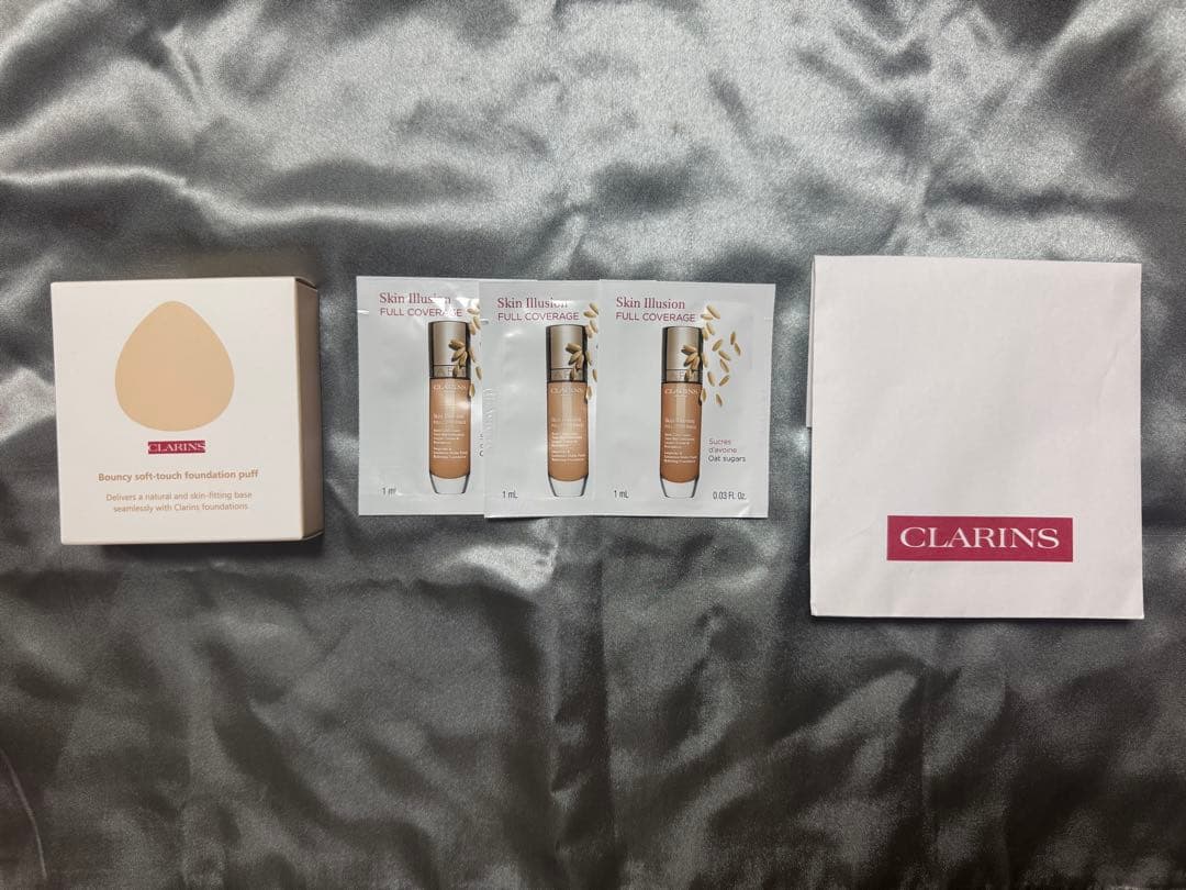 美品❤️CLARINS スキンイリュージョンフルカバレッジファンデーション　100