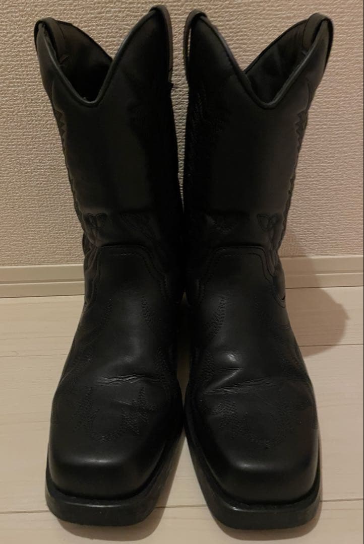 ZARAトップステッチカントリーブーツ