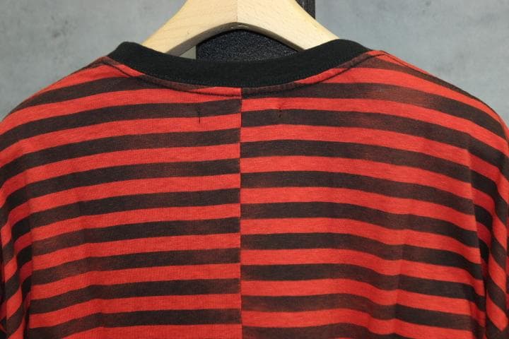 MINEDENIM Hazy Border Uneven Loose Tシャツ