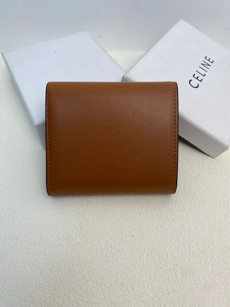 YYY　CELINE ブラウン 三つ折り財布