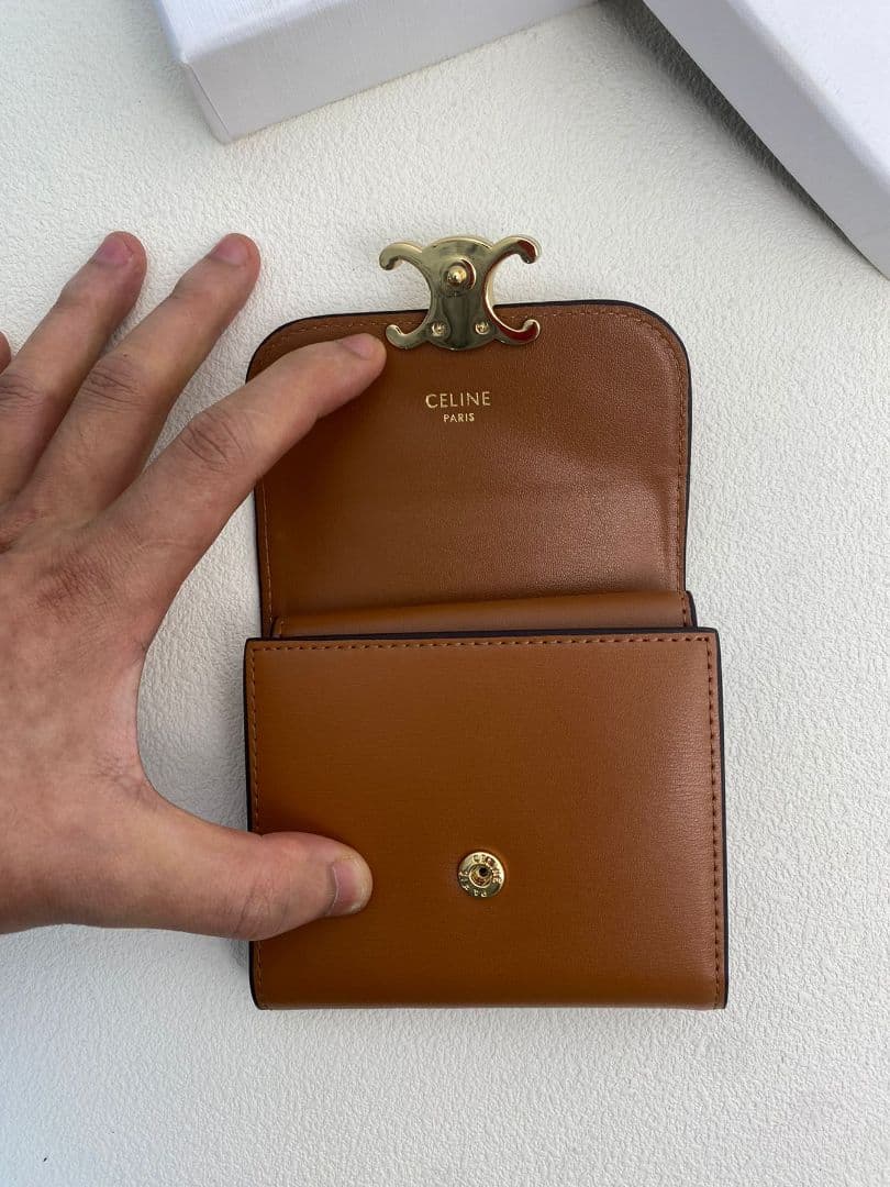 YYY　CELINE ブラウン 三つ折り財布