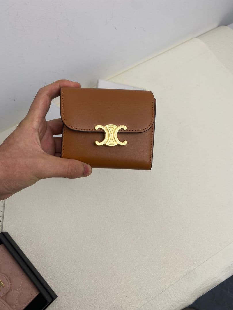 YYY　CELINE ブラウン 三つ折り財布