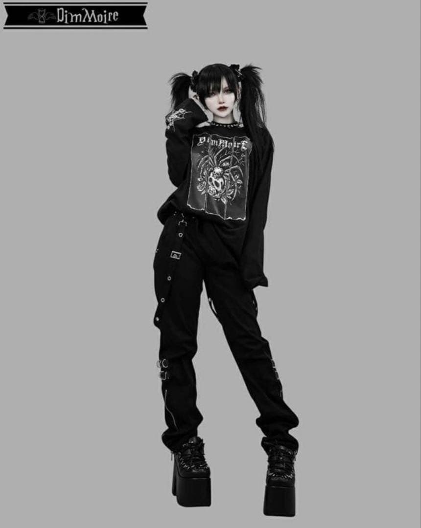 DimMoire【Lサイズ】RE:CHAIN ボンテージパンツ / Black