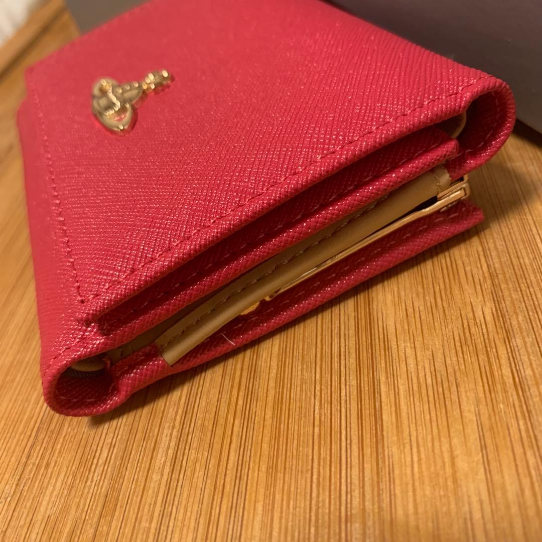 viviennewestwood ヴィヴィアン　ピンク三つ折り財布 ユニセックス