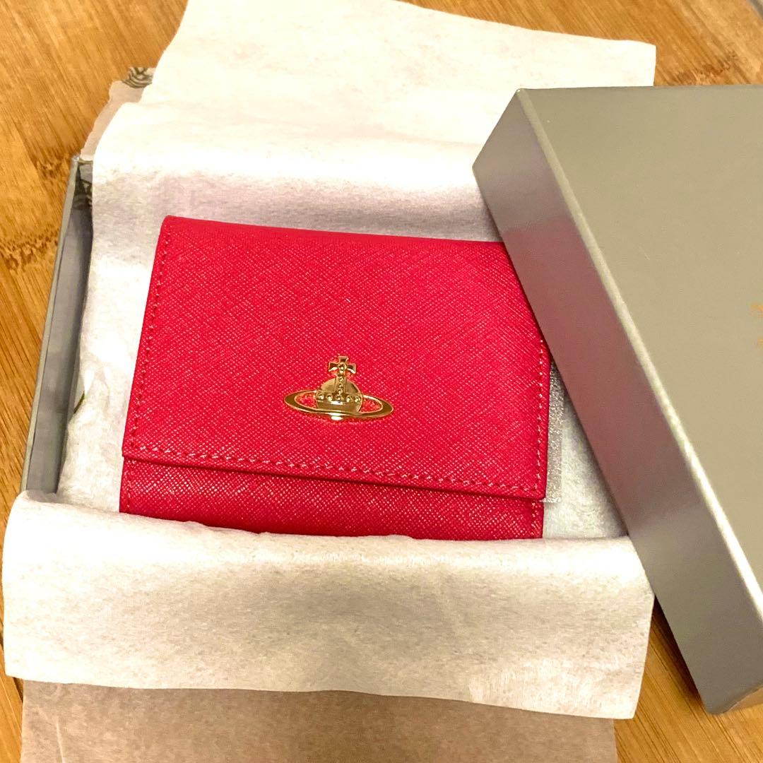 viviennewestwood ヴィヴィアン　ピンク三つ折り財布 ユニセックス