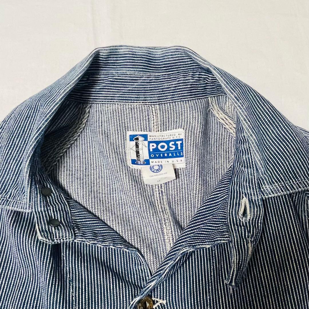 00's POST O'ALLS ストライプカバーオール