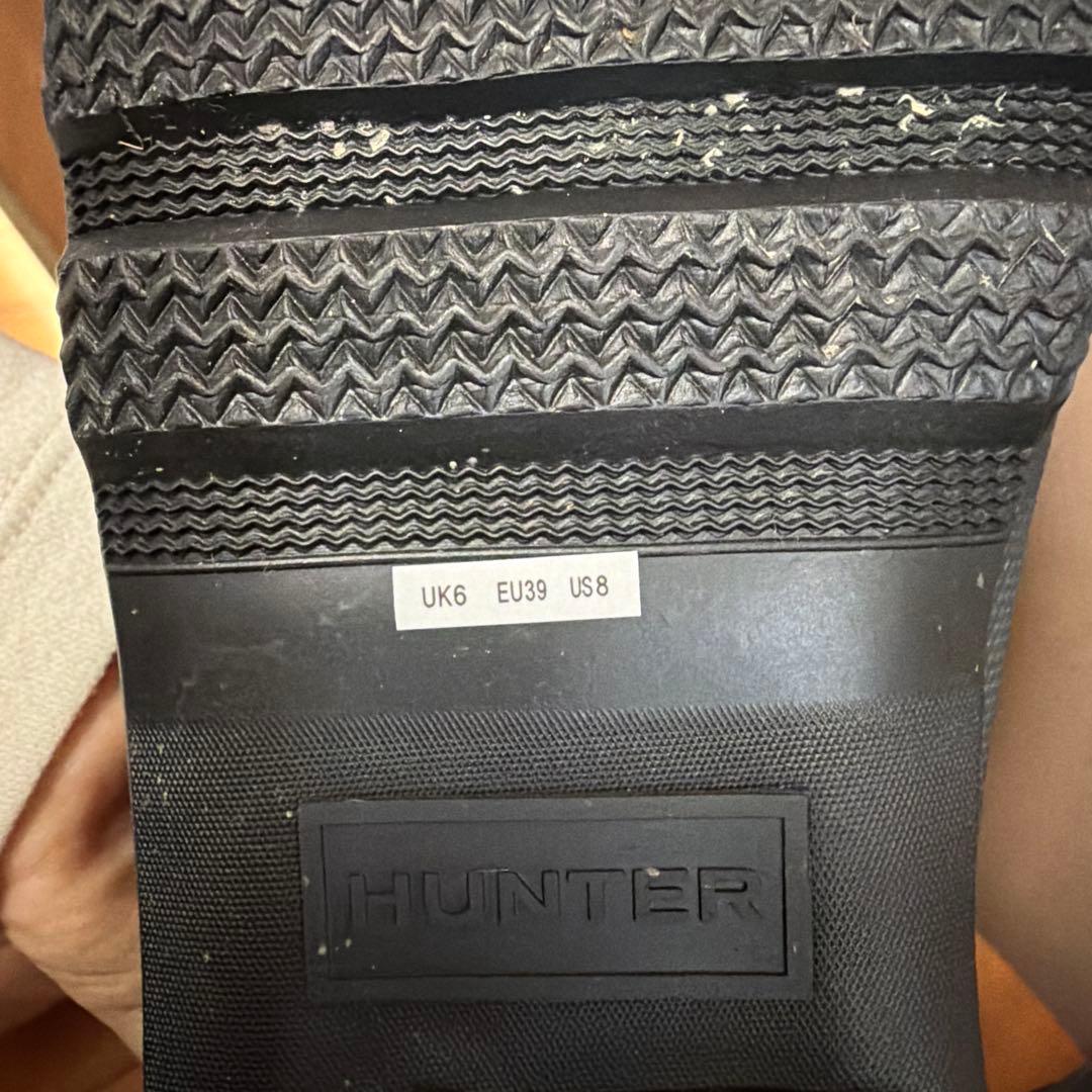 専用商品です。HUNTER ブラック ショートブーツ 防水　25.0センチ
