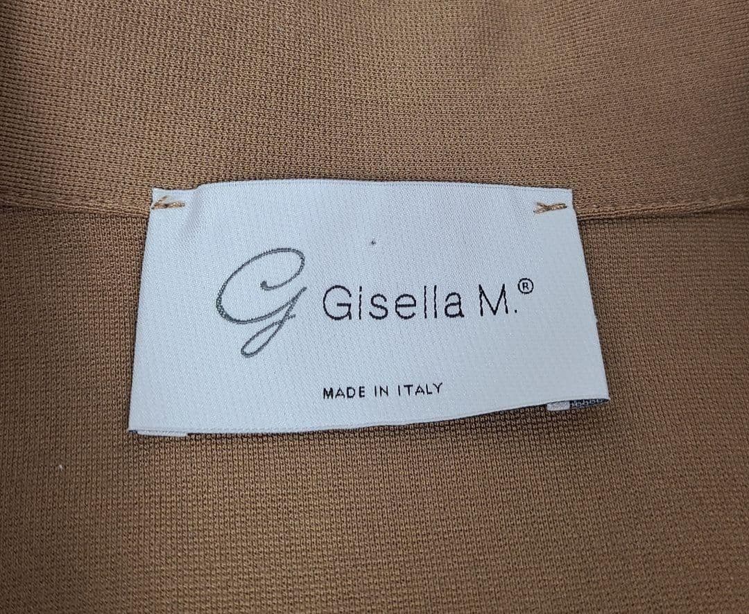 美品 Gisella M 丸襟　ジャージーストレッチロングコート