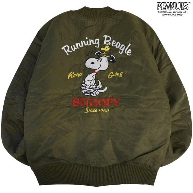 スヌーピー　MA-1　Mサイズ　ブラック　SNOOPY　PEANUTS　新品