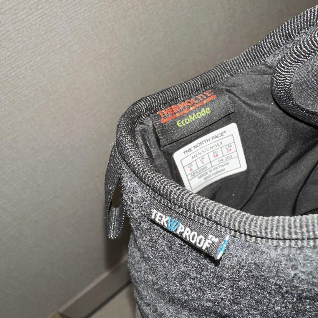 美品 ノースフェイス　スノーブーツ　ヌプシ　防寒　刺繍ロゴ　24cm