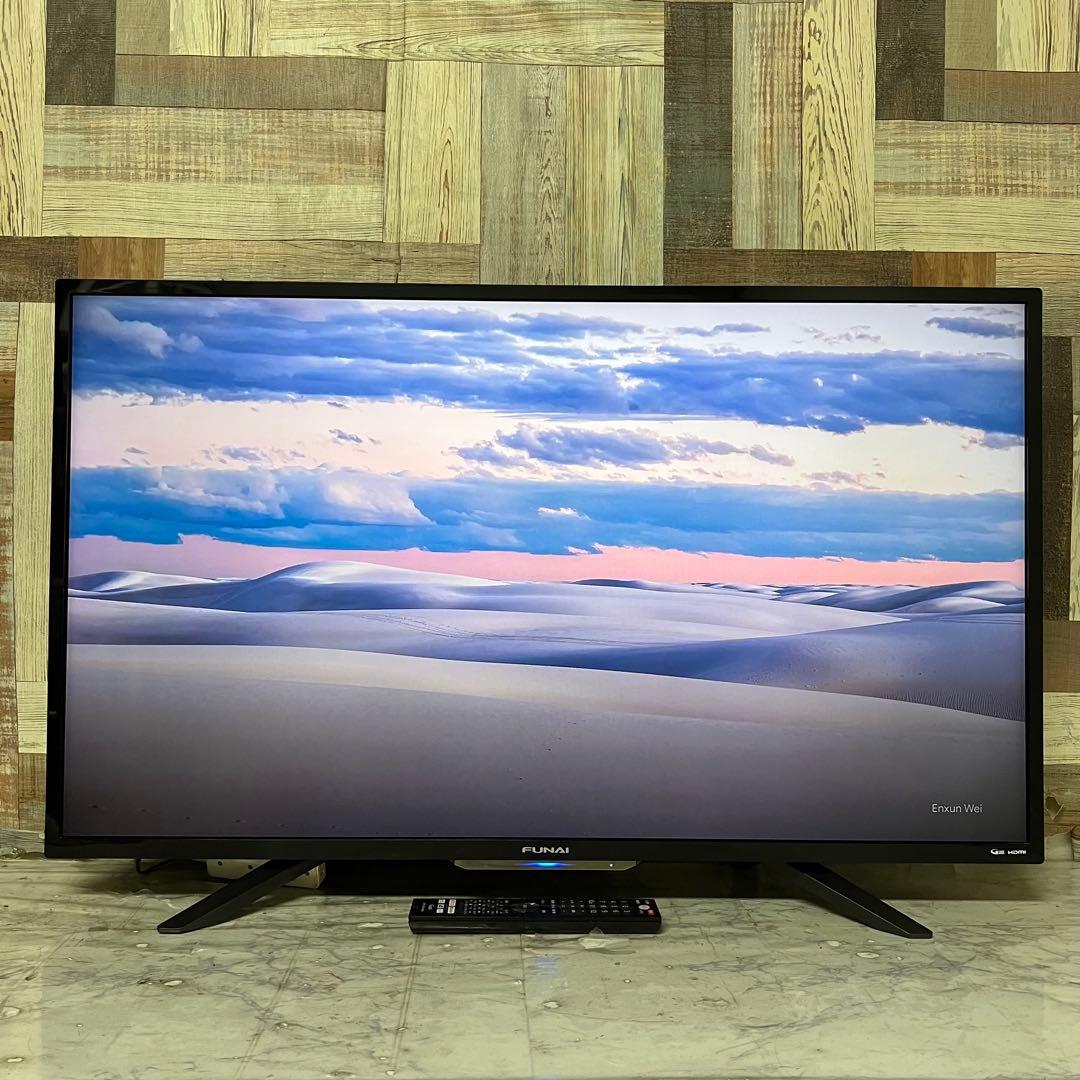 全国送料込❣️ハイスペックFUNAI43型4K録画機能内蔵テレビ ネットアプリ視聴