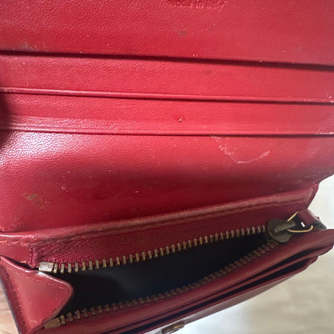 Gucci 二つ折り財布 チェリー　GGスプリーム