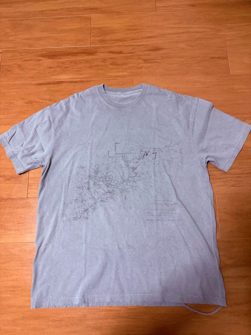 グレー グラフィックプリント Tシャツ Lサイズ