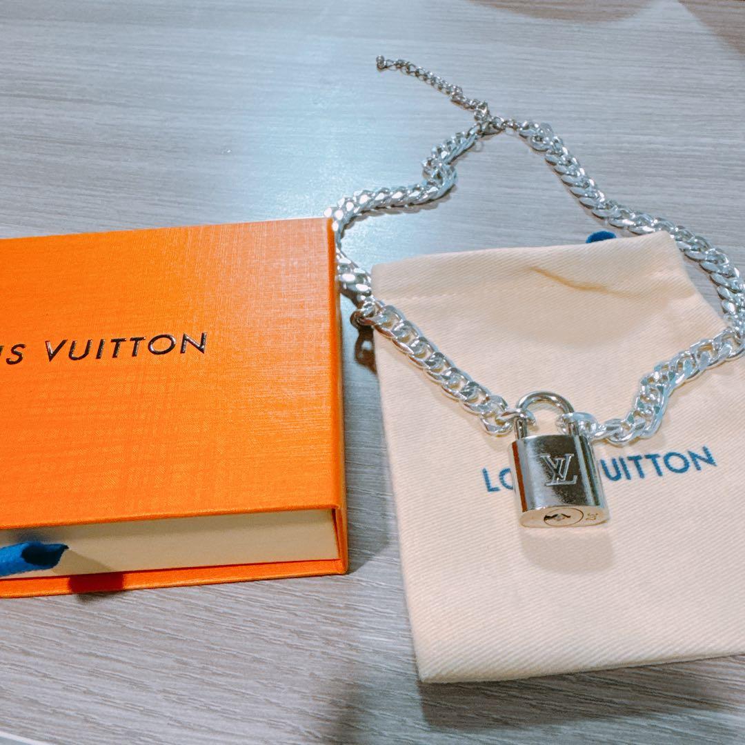 s*i様 美品　ルイヴィトン ネックレス　パドロック カデナ チェーン付き 南京