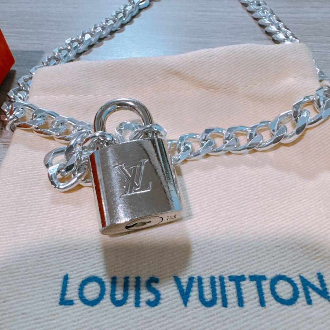 s*i様 美品　ルイヴィトン ネックレス　パドロック カデナ チェーン付き 南京
