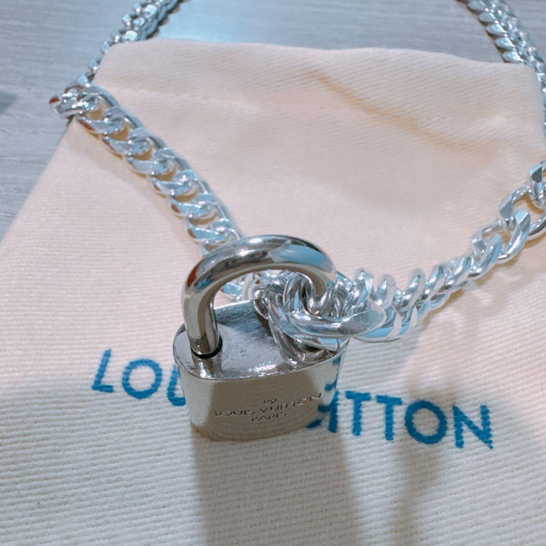 s*i様 美品　ルイヴィトン ネックレス　パドロック カデナ チェーン付き 南京