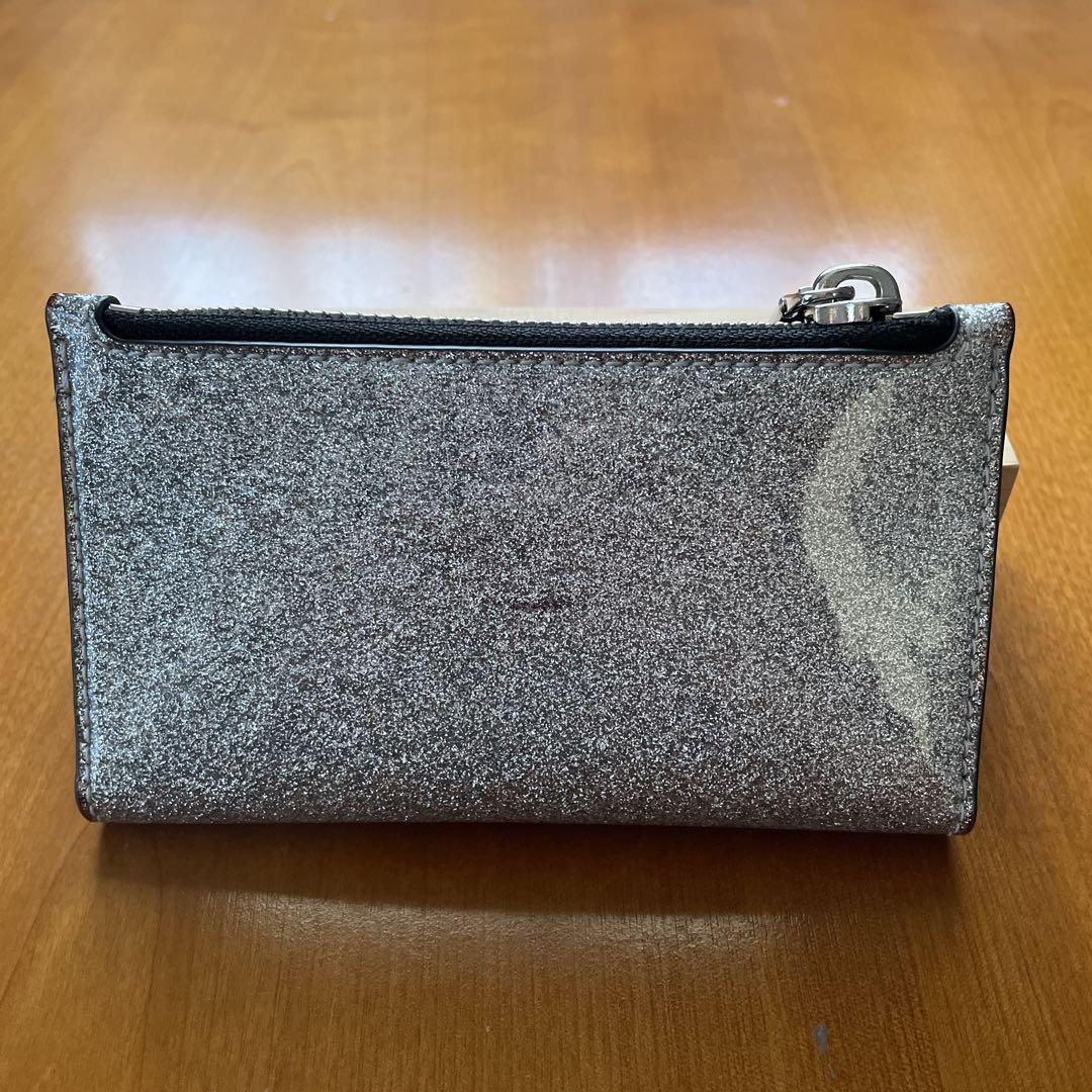 ☆MARC JACOBS マークジェイコブス/二つ折り財布 シルバーグリッター☆