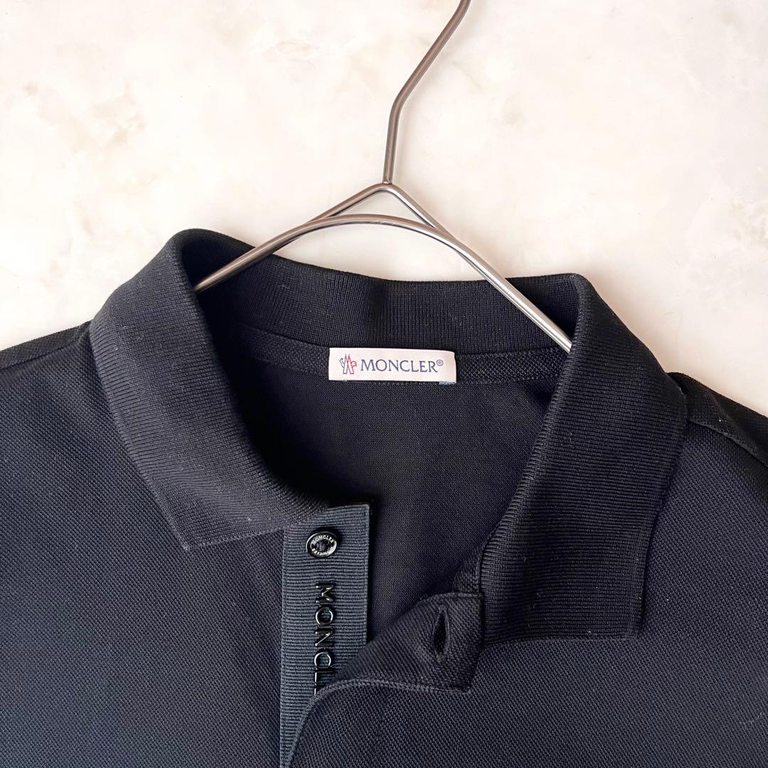 MONCLER モンクレール ポロシャツ XS ブラック 綿100% ゴルフ