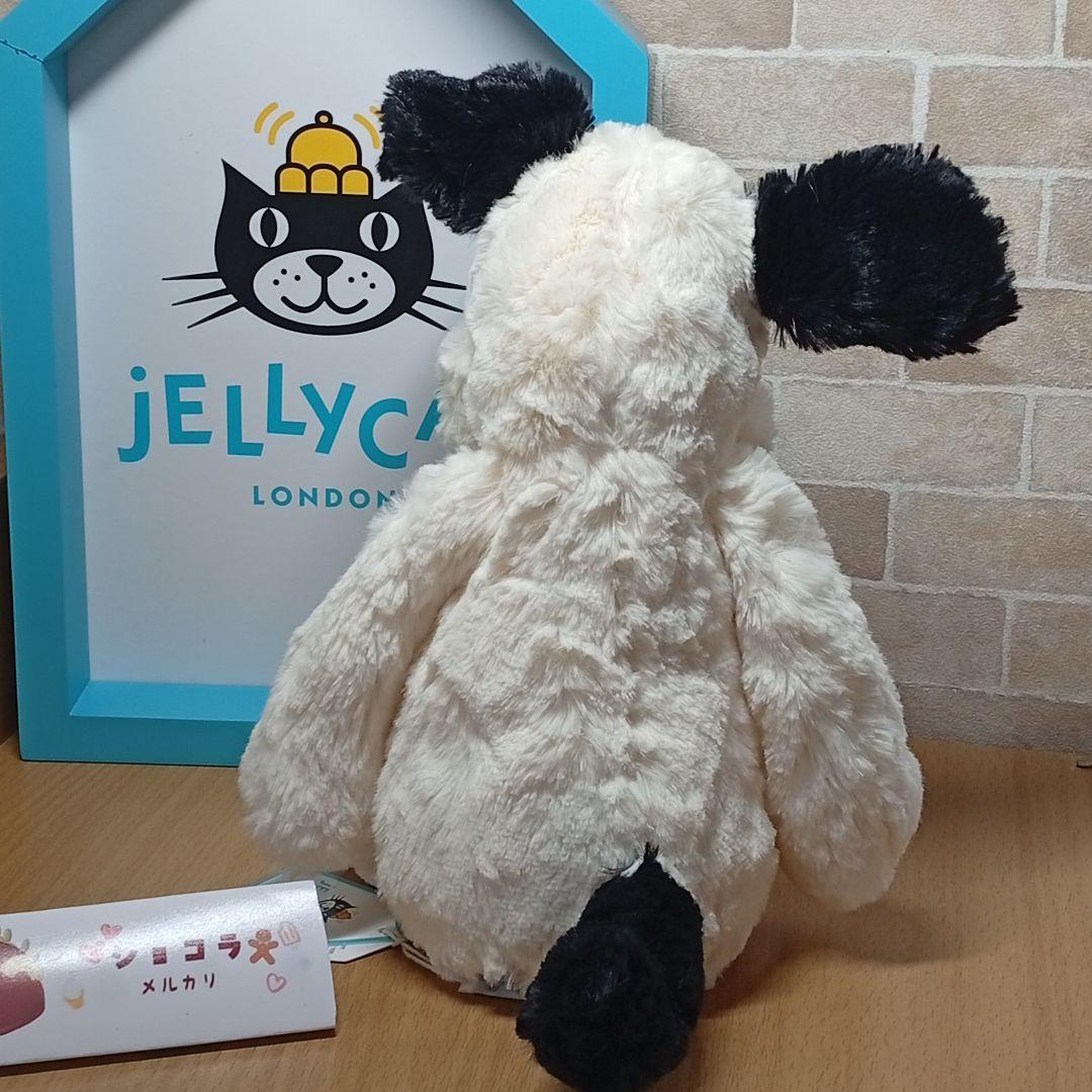  Black&Cream Puppy M 犬 ぬいぐるみ ドッグ