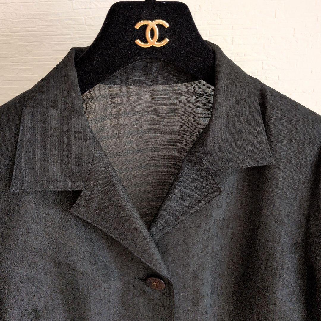 日本製★LEONARD　定価8.5万円ジャケット　ロゴ　シルク　コットン　11号