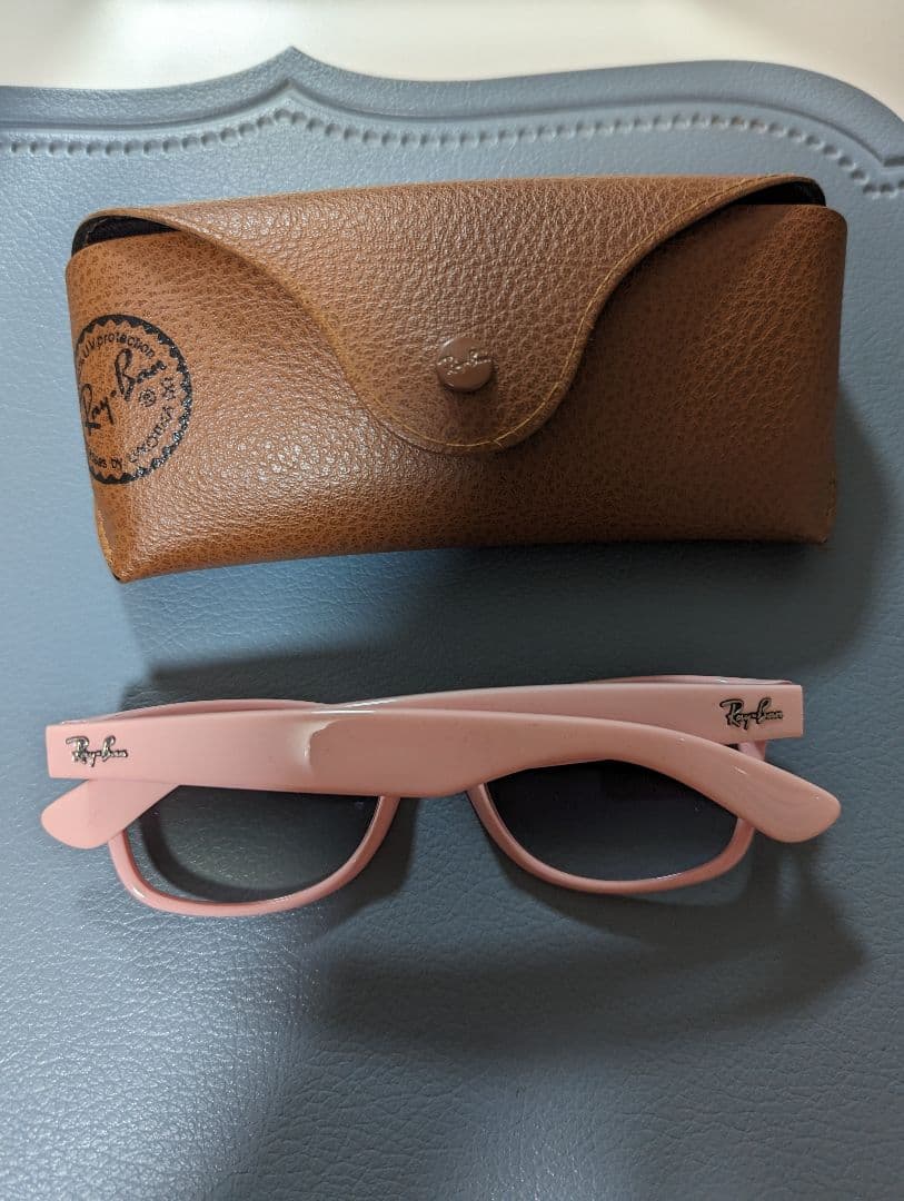 Ray-Ban new wayfarer ピンク サングラス ケース付き
