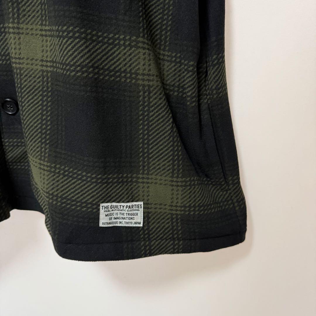 ジャケット・アウター WACKO MARIA CHECK FLEECE SHIRT JACKET