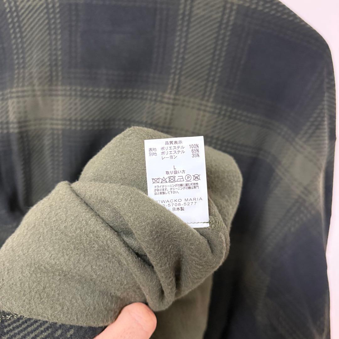 ジャケット・アウター WACKO MARIA CHECK FLEECE SHIRT JACKET