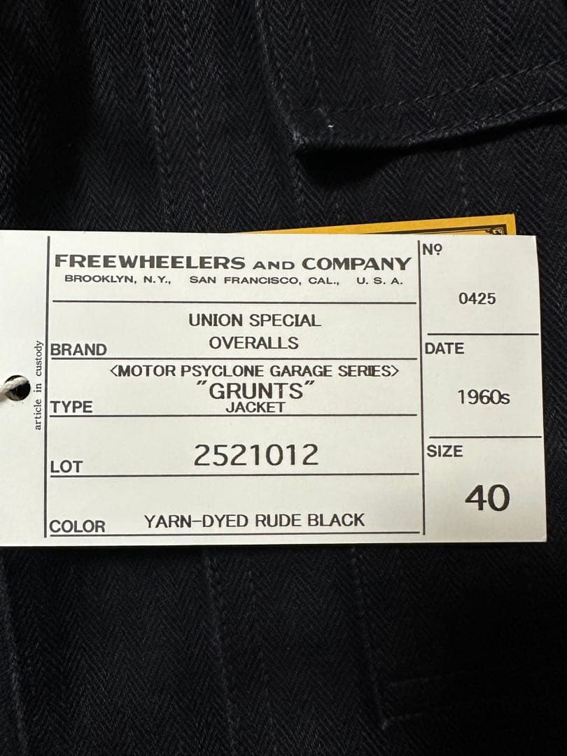 FREEWHEELERS ジャケット 2521012 グランツ　40