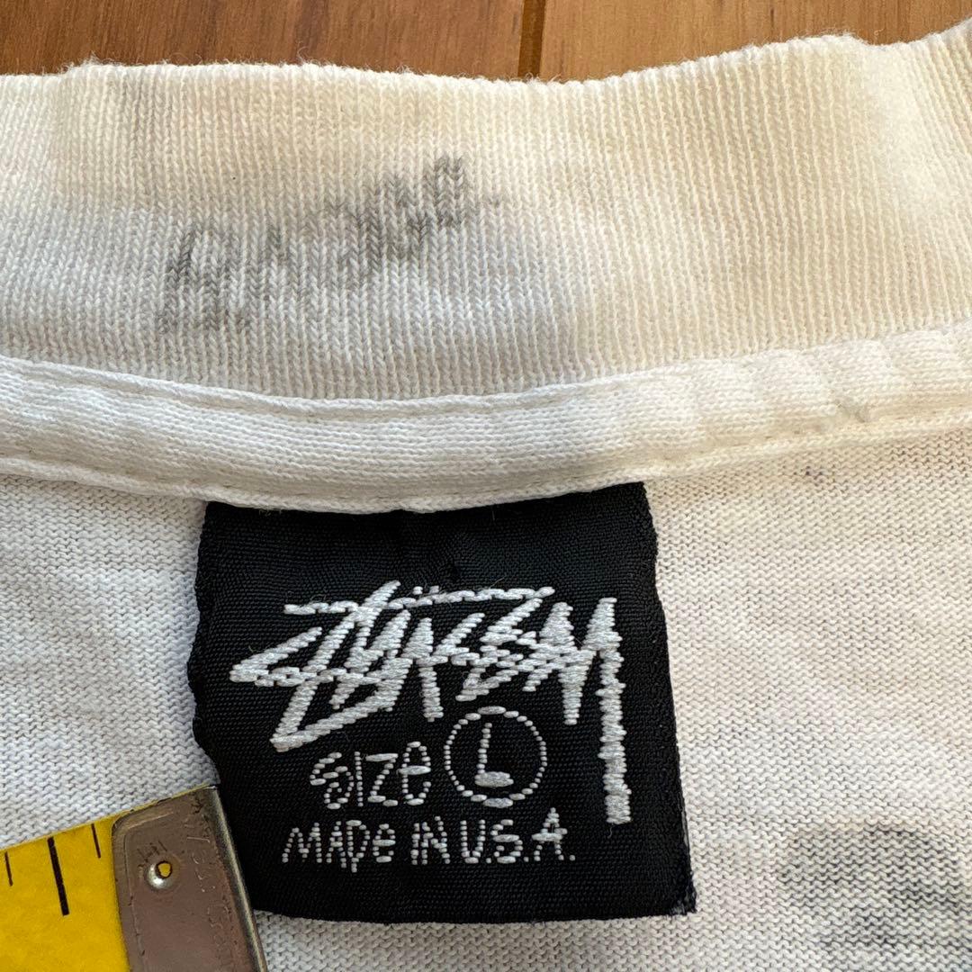 OLD STUSSY 黒タグ 80'S スカル usa製 Lサイズ