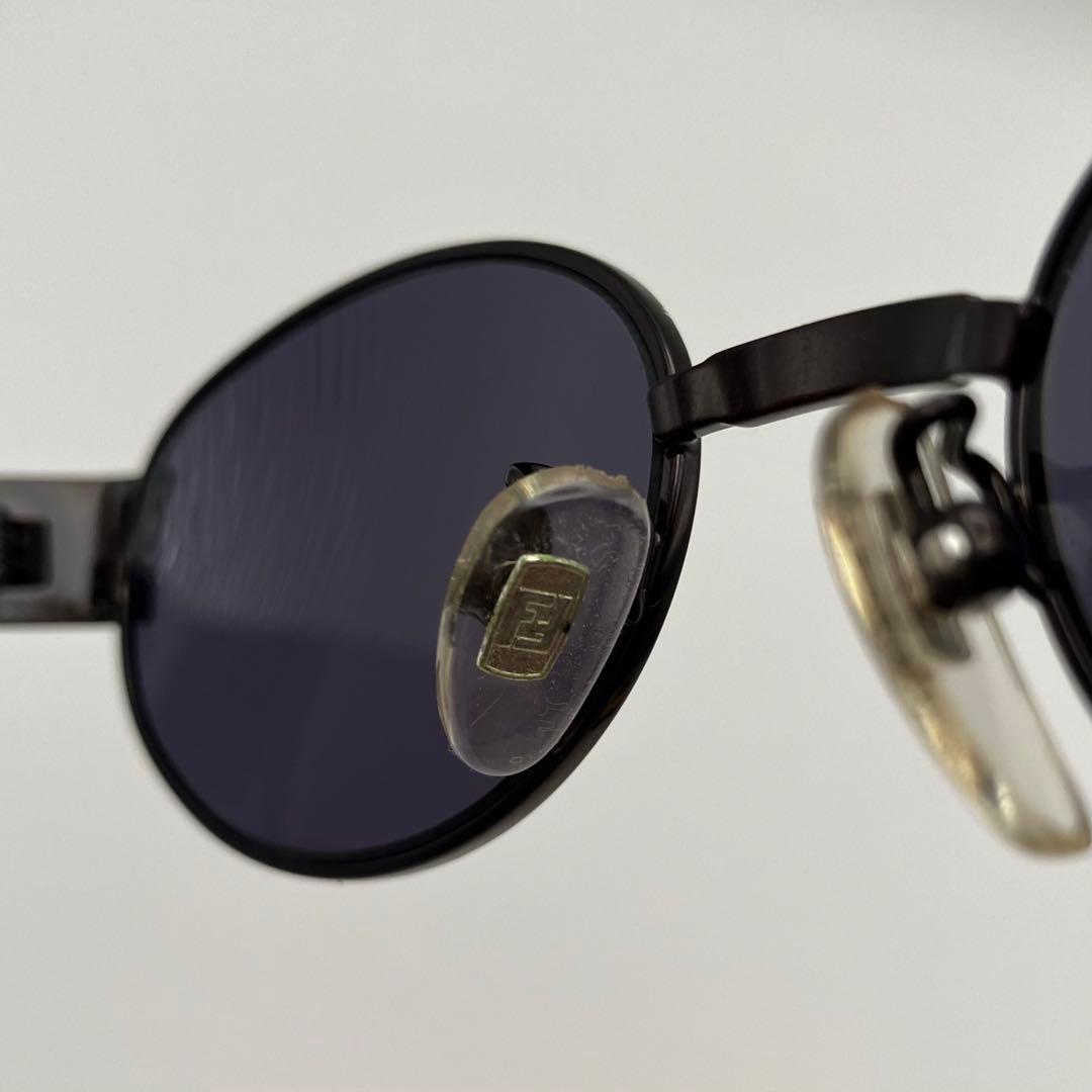 希少 FENDI サングラス y2k 90s FF ズッカ柄 オーバル 茶・黒