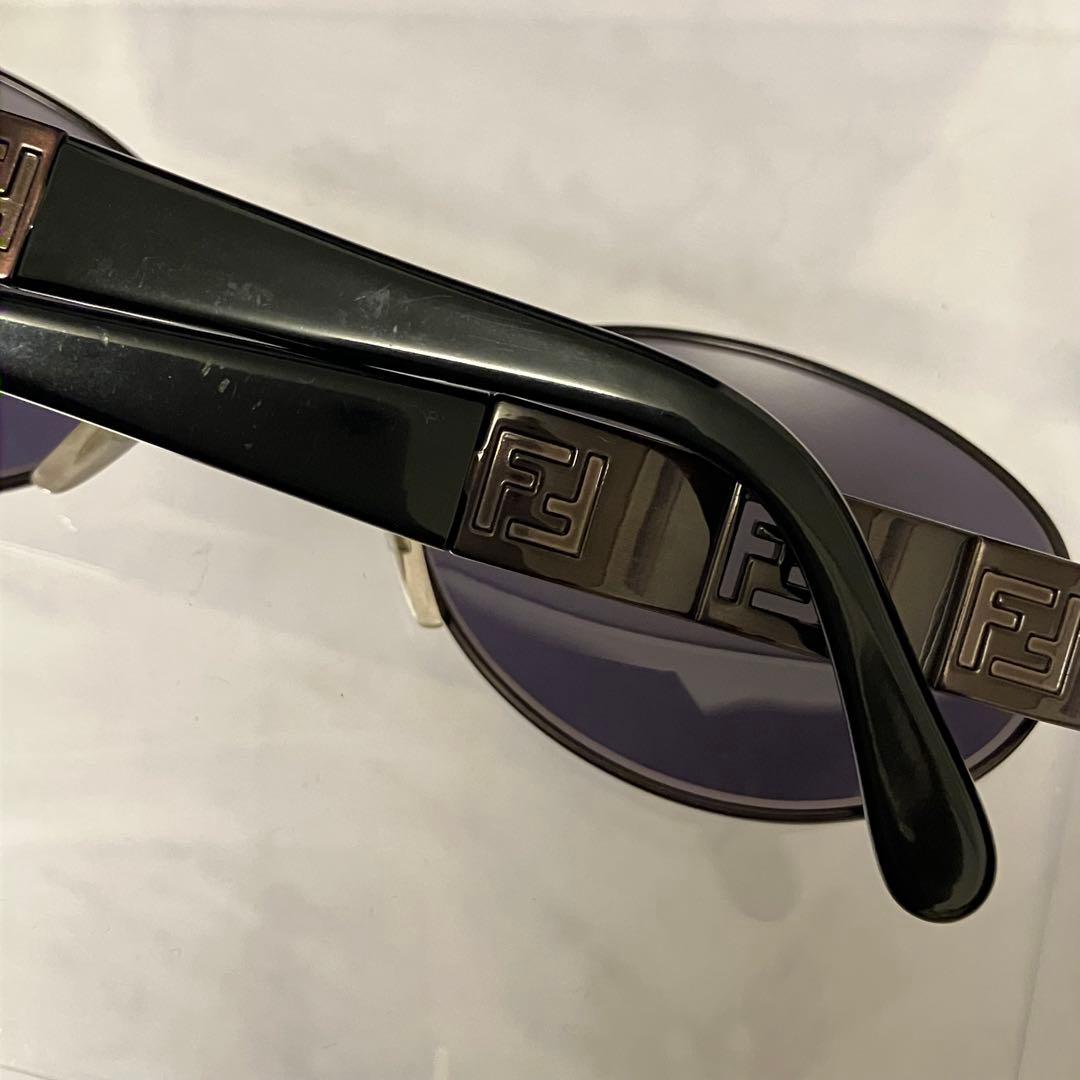 希少 FENDI サングラス y2k 90s FF ズッカ柄 オーバル 茶・黒