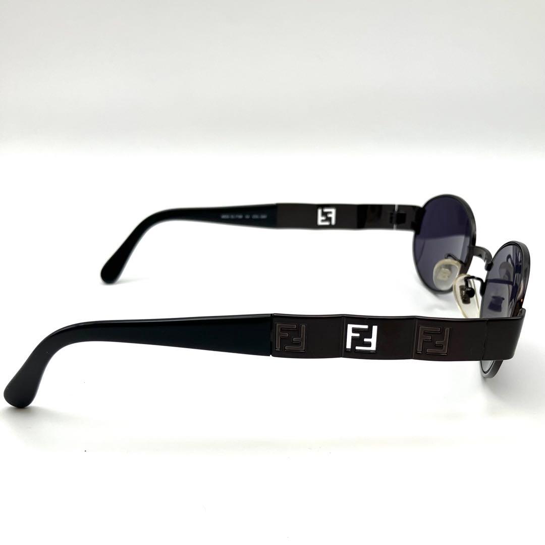 希少 FENDI サングラス y2k 90s FF ズッカ柄 オーバル 茶・黒