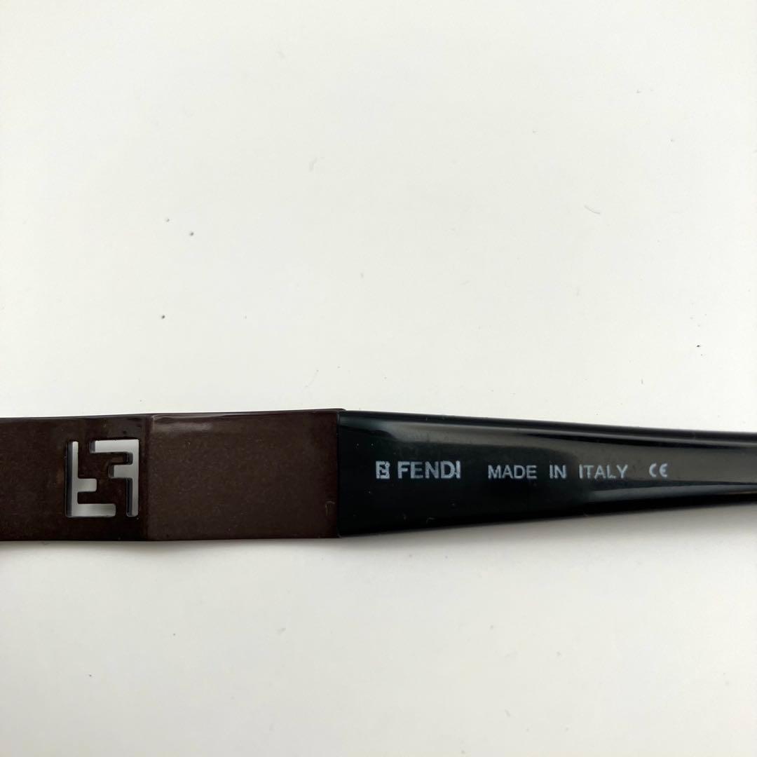 希少 FENDI サングラス y2k 90s FF ズッカ柄 オーバル 茶・黒