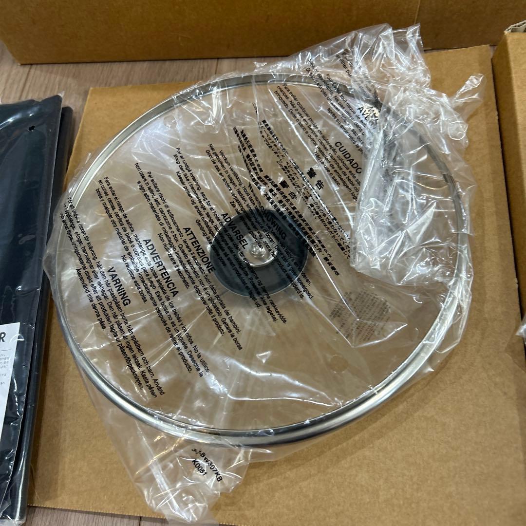 マイヤー NEW PAN 22cm ガラス蓋付き