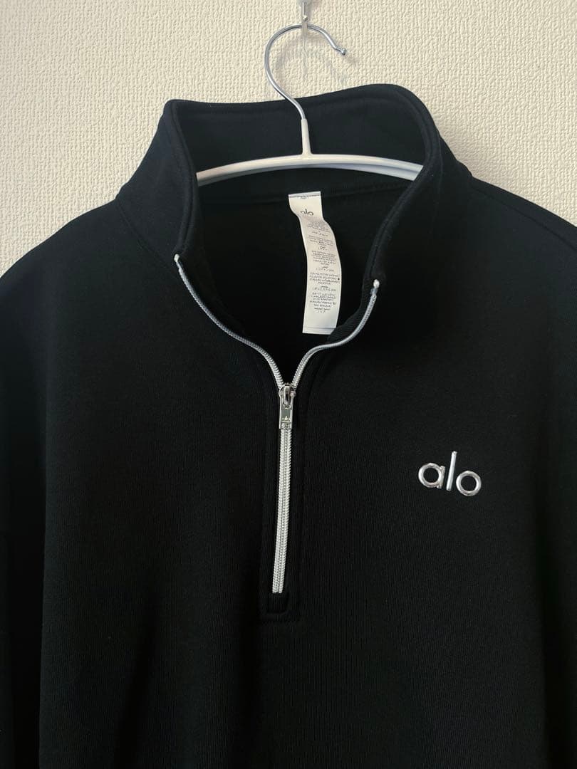 alo Accolade 1/4 Zip Pullover ブラック