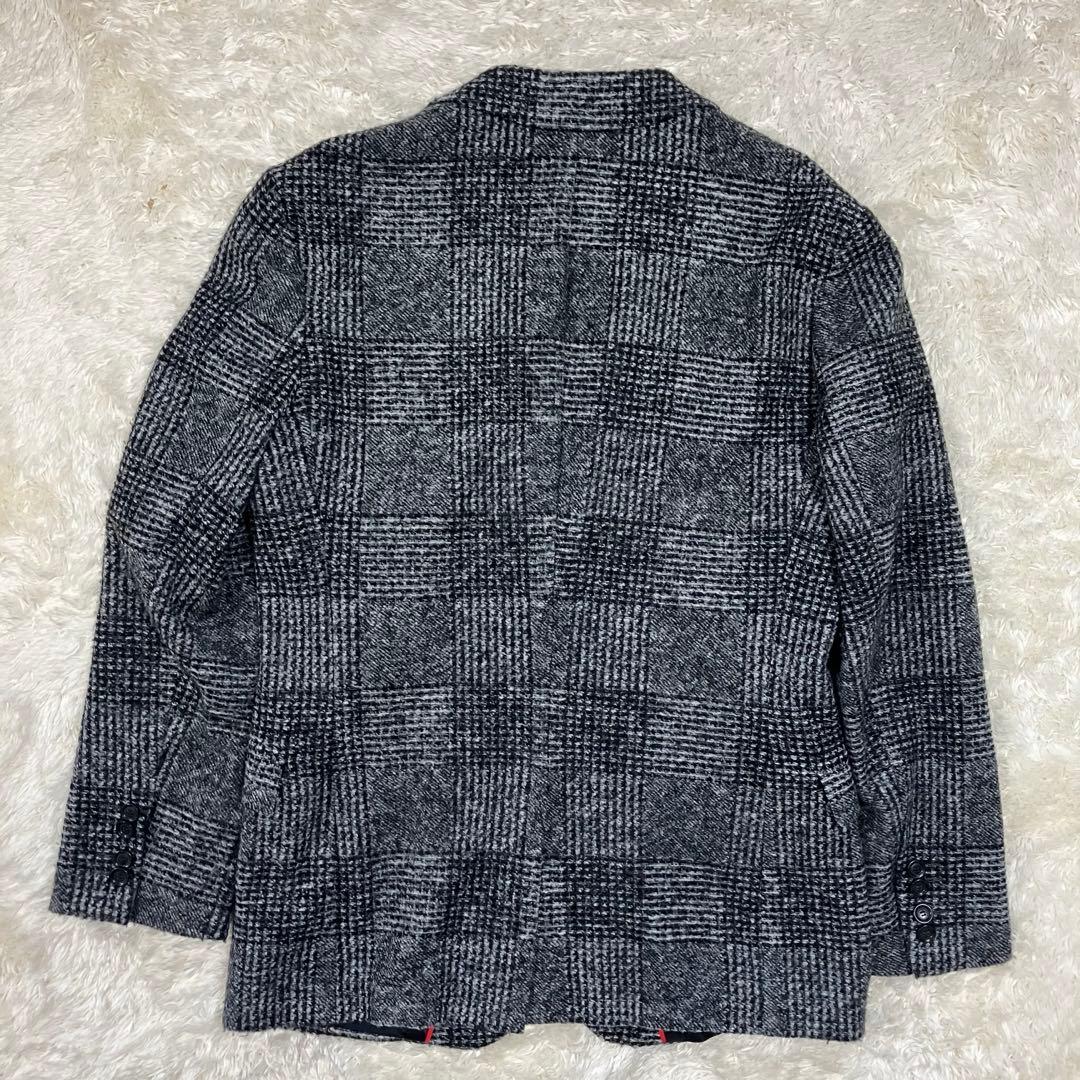 HUGO BOSS テーラードジャケット　チェック　秋冬　背抜き　2ボタン