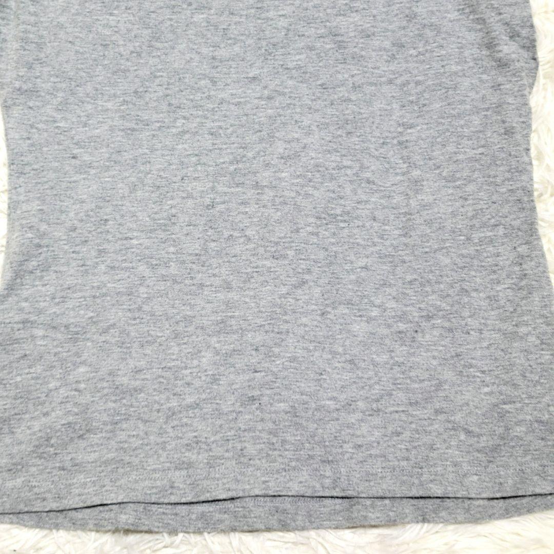 【匿名配送】BURBERRY　半袖ロゴカットソー　ノバチェック　グレー　M
