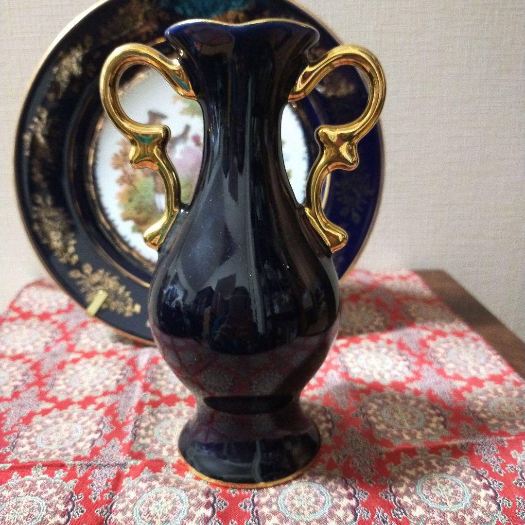 LIMOGES CASTEL 絵皿　花瓶