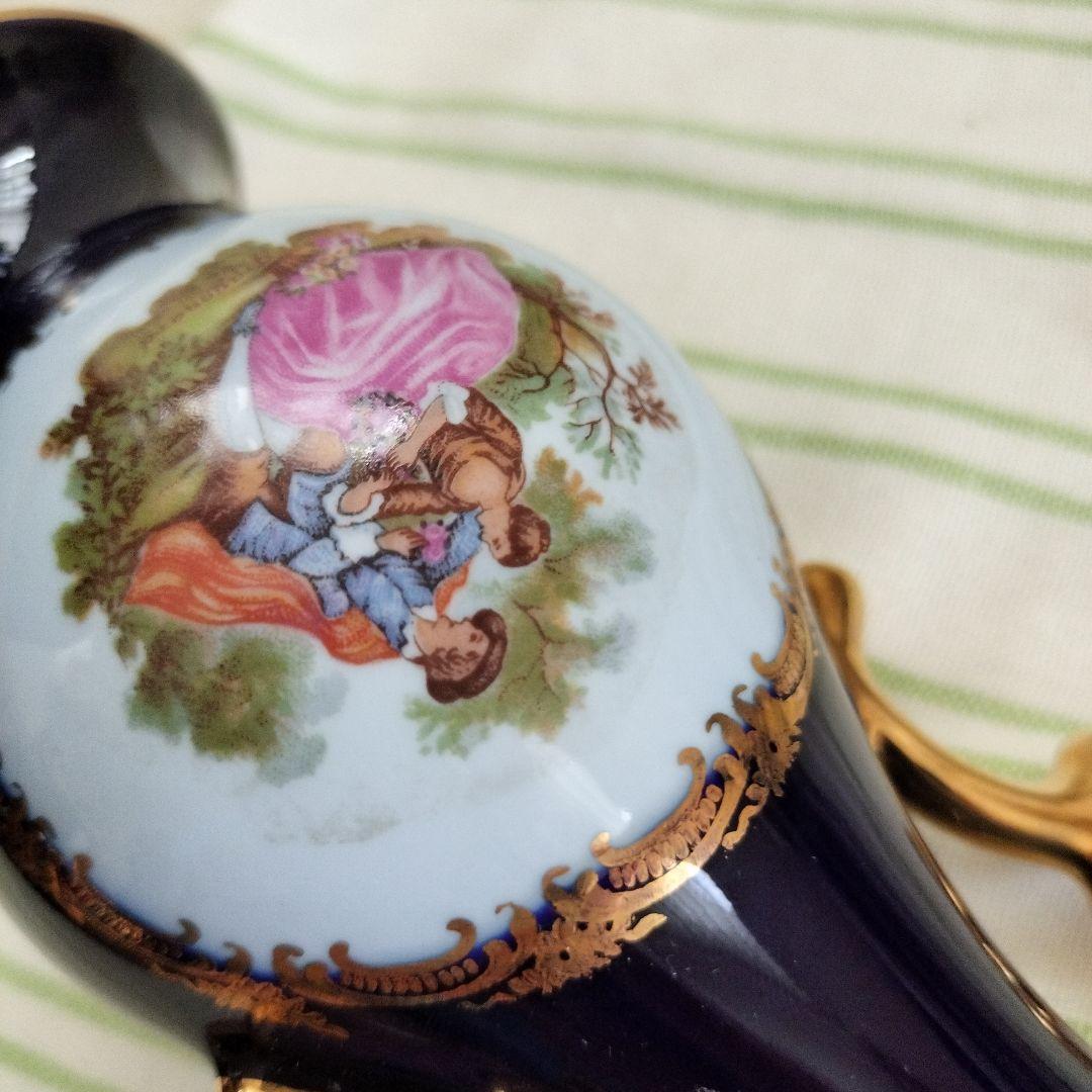 LIMOGES CASTEL 絵皿　花瓶