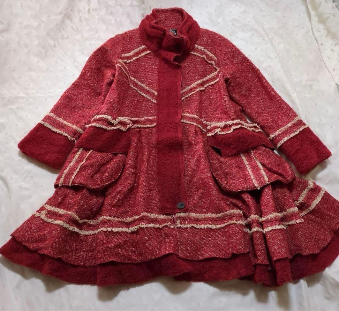 e*.様 《エイココンドウ》《ロングコート》《美品》《42》《アルパカ》《ウール