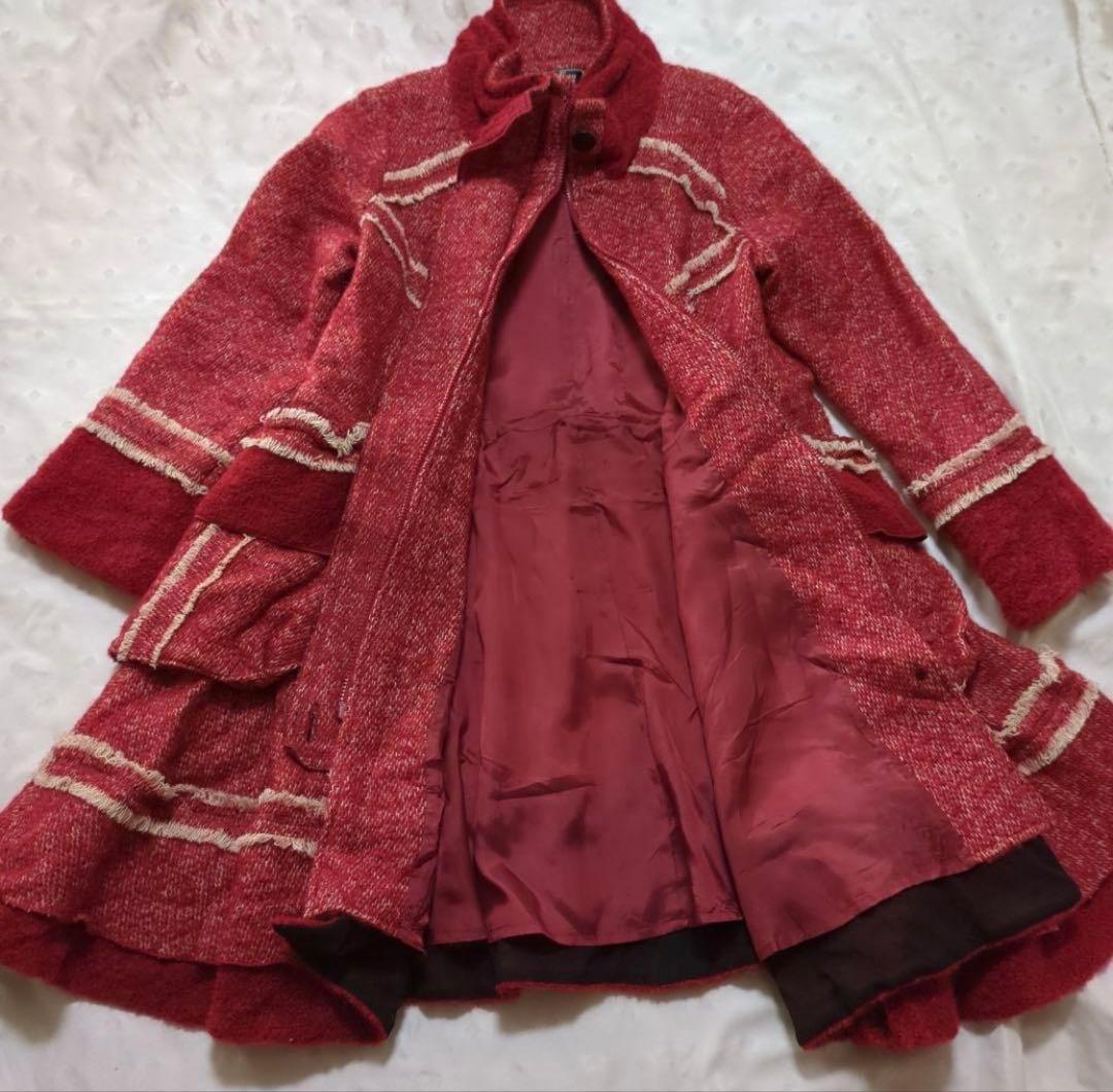 e*.様 《エイココンドウ》《ロングコート》《美品》《42》《アルパカ》《ウール