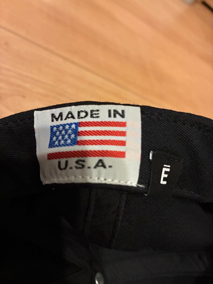 ENNOY エンノイ 6パネル キャップ ブラック USA製 袋付き