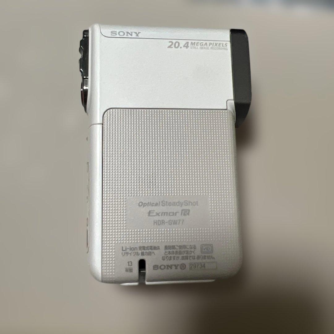 SONY ハンディカムHDR-GW77V ホワイト　純正ケース付