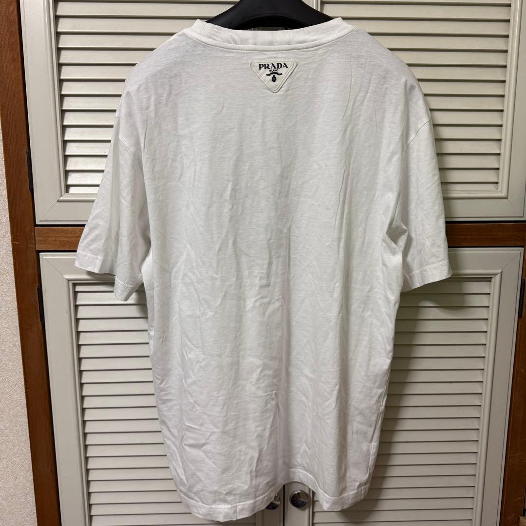 美品　プラダ　半袖シャツ　マーメイド　22SS 三角ロゴ　白