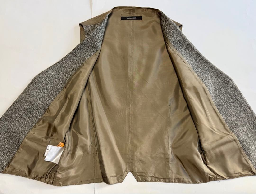 【美品】TAGLIATORE シルク混ジャケット＋ジレ 46イタリア製