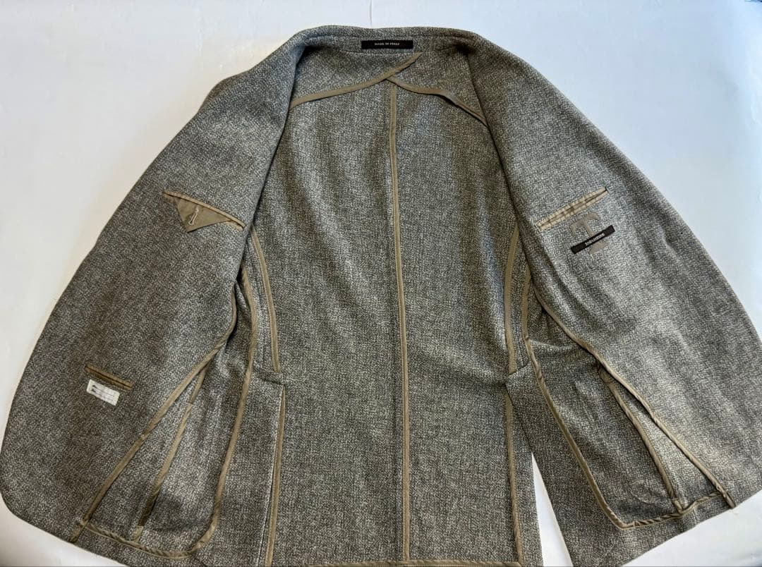 【美品】TAGLIATORE シルク混ジャケット＋ジレ 46イタリア製