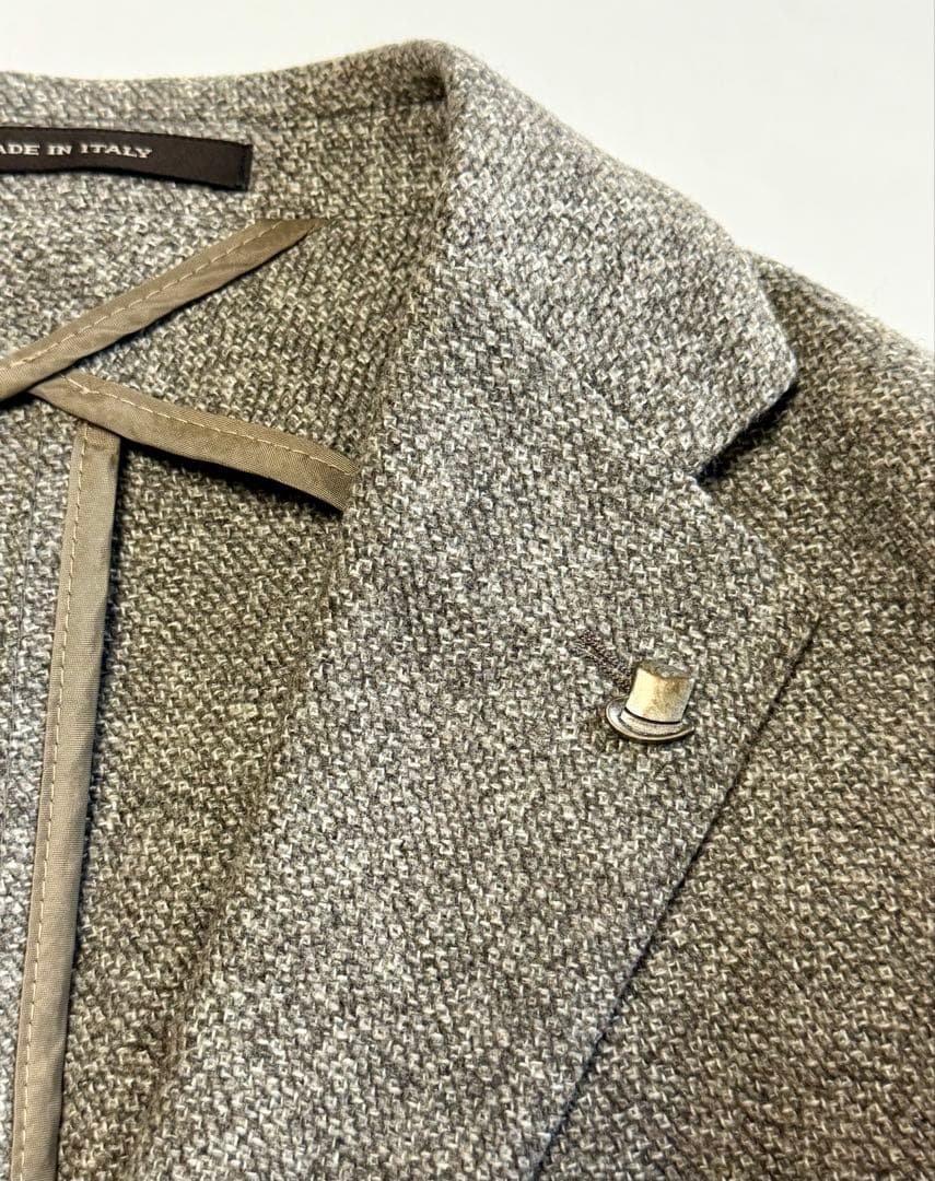 【美品】TAGLIATORE シルク混ジャケット＋ジレ 46イタリア製