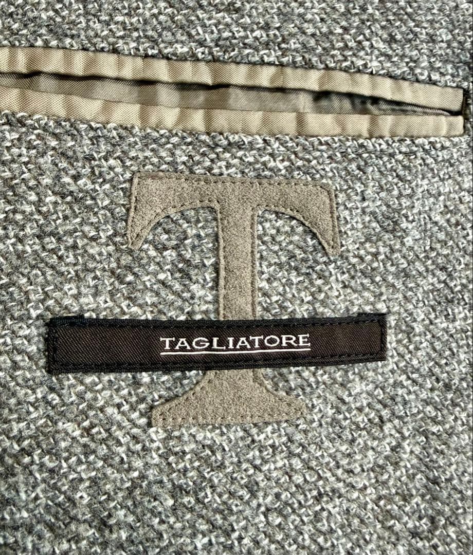 【美品】TAGLIATORE シルク混ジャケット＋ジレ 46イタリア製