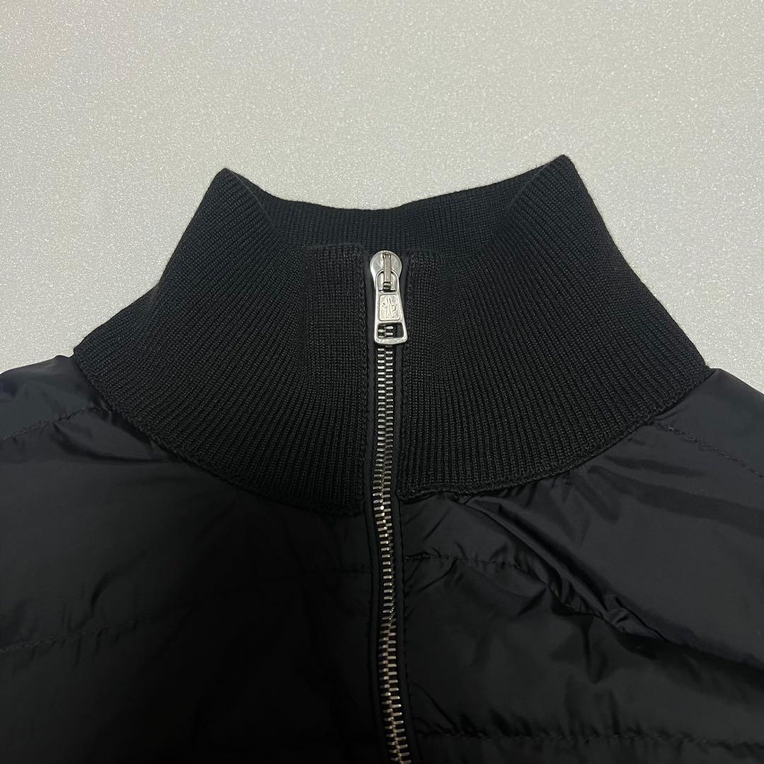 MONCLER モンクレール ニット×ナイロン ダウンカーディガン メンズS