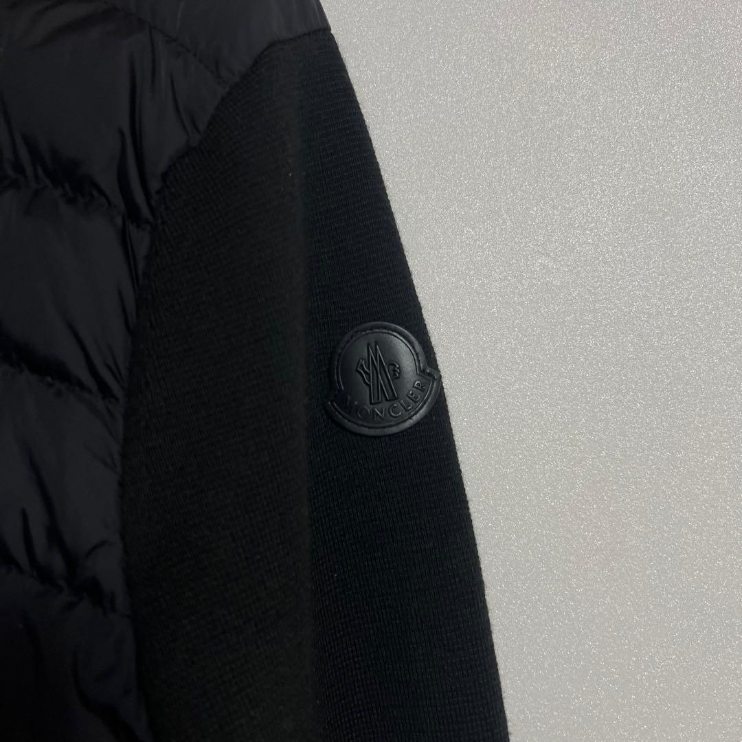 MONCLER モンクレール ニット×ナイロン ダウンカーディガン メンズS